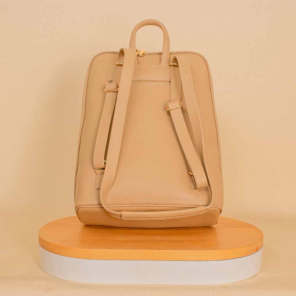 Pavo Laptop Backpack - Beige