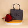 Cocan Big Tote Black & Red Roses