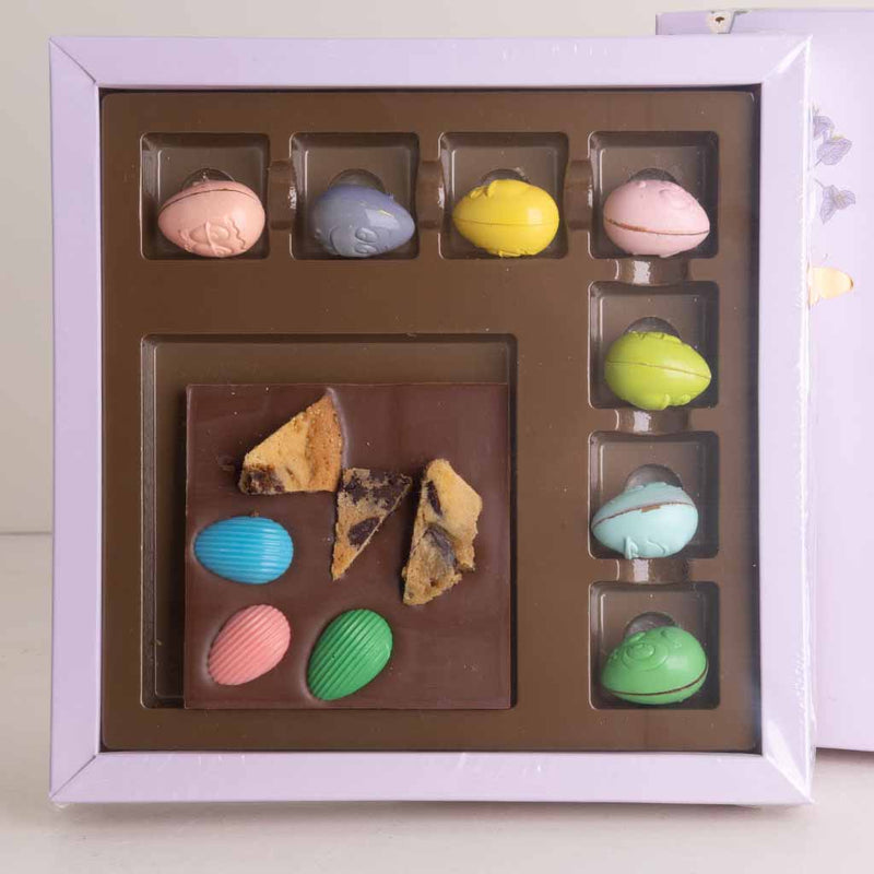 Fleur Easter Edition Belgian Bonbons Box & Belgian Chocolate Bar