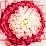 Flowrista Ombre Mixed Roses Bouquet - 150 Roses