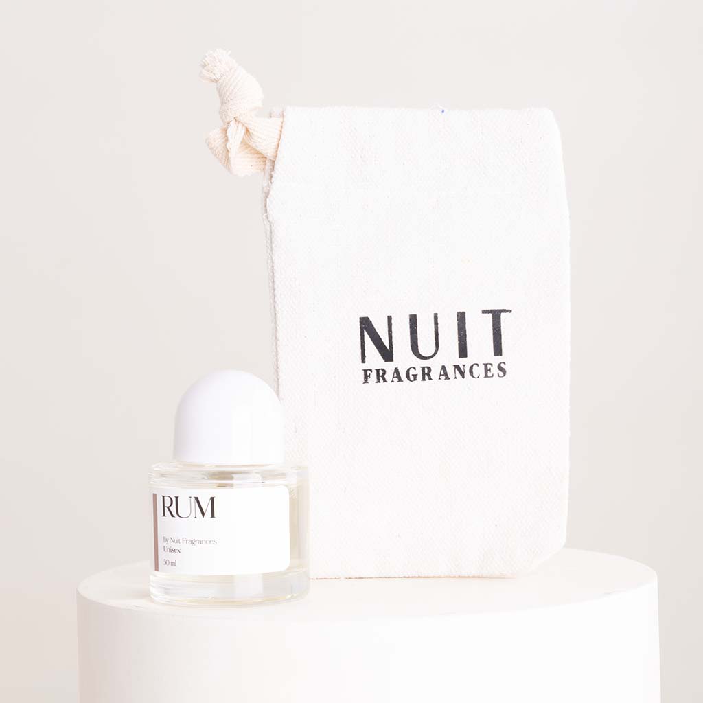Rum by Nuit Fragrances 50ml & Purple Roses Vase