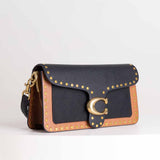 COACH Tabby Shoulder Bag 26 With Rivets & Red Roses Bouquet