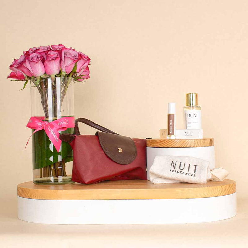 Nuit Fragrances Rum And 15 Roses Vase