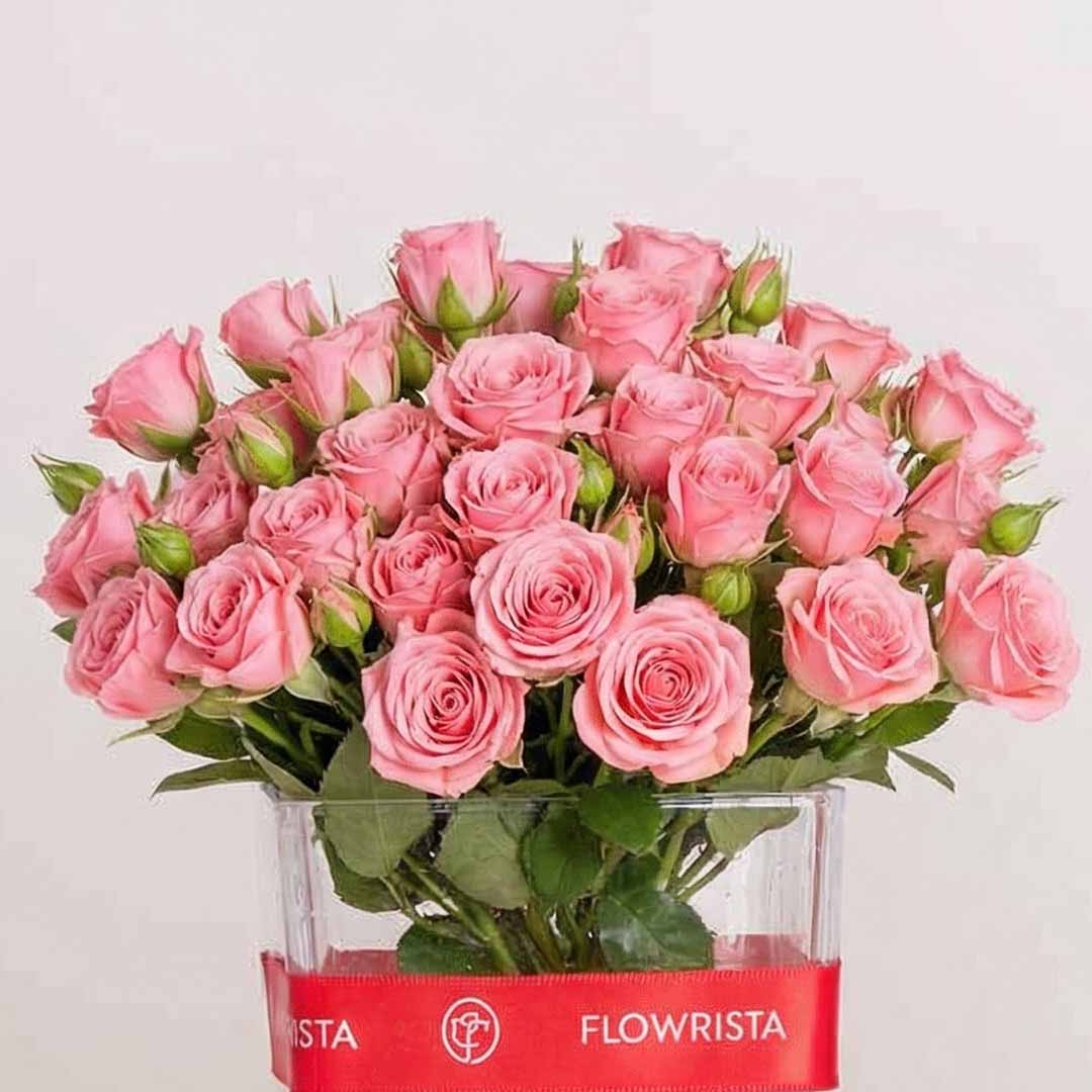Areej The Skin Etiquette Pochette & Pink Baby Roses Vase