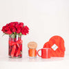 Passionelle Chocolate and Ellie Mug and Candle and Red Roses Bundle