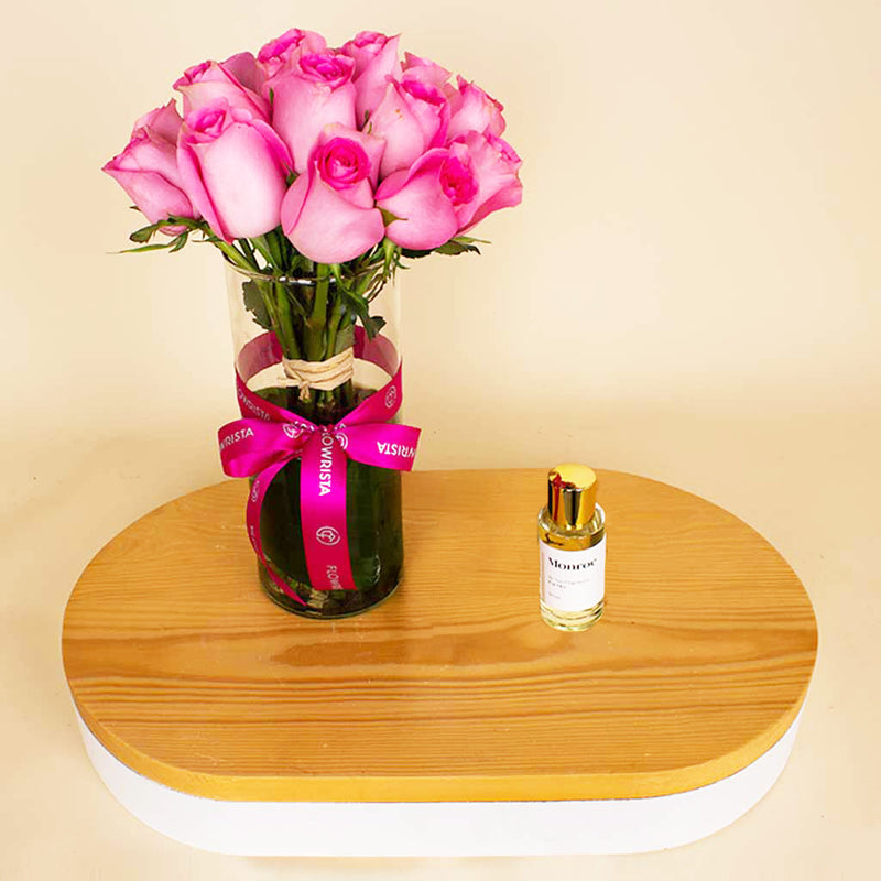 Nuit Fragrances Monroe | Pink Flower Vase 15