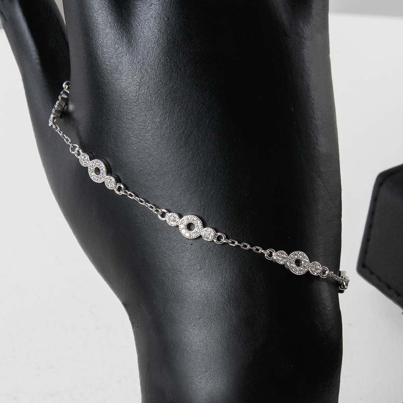 Thai 925 Sterling Silver Bracelet | Natural Zircon
