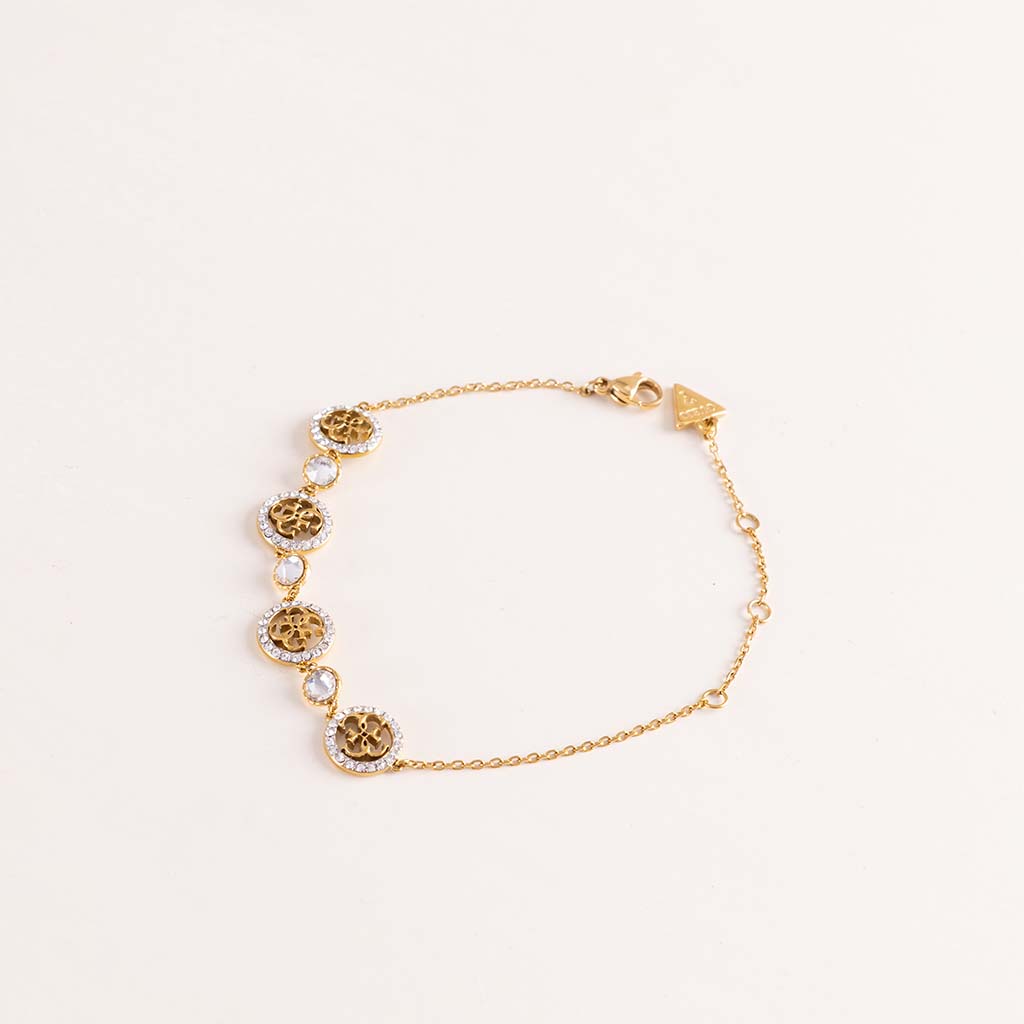GUESS Life In Crystal Bracelet & Red Roses Bouquet