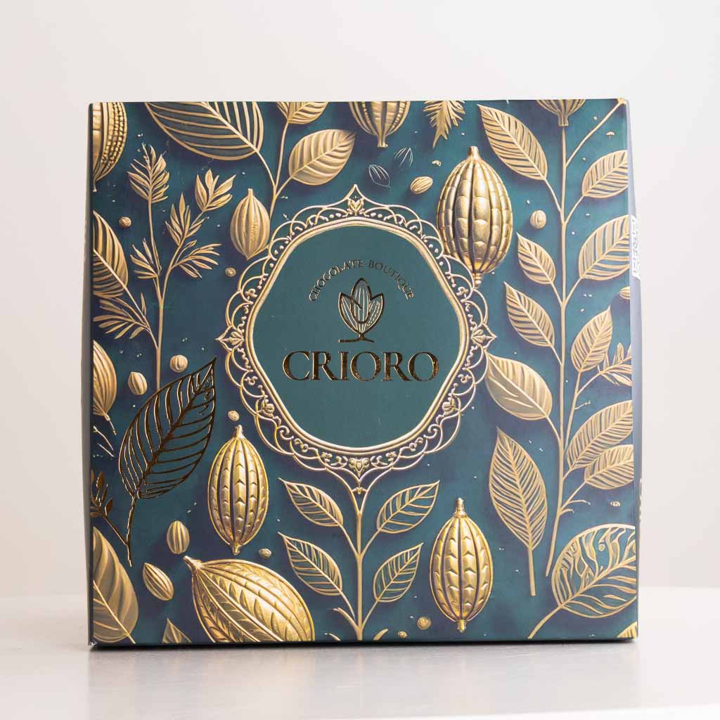 Crioro Premium Stuffed Medjool Dates - 25-Piece & White Roses Vase