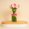 Elegant Bloom Vase | 20 White and Pink Flowers