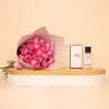 Areej Rose Oud with 20 pink Roses Bouquet