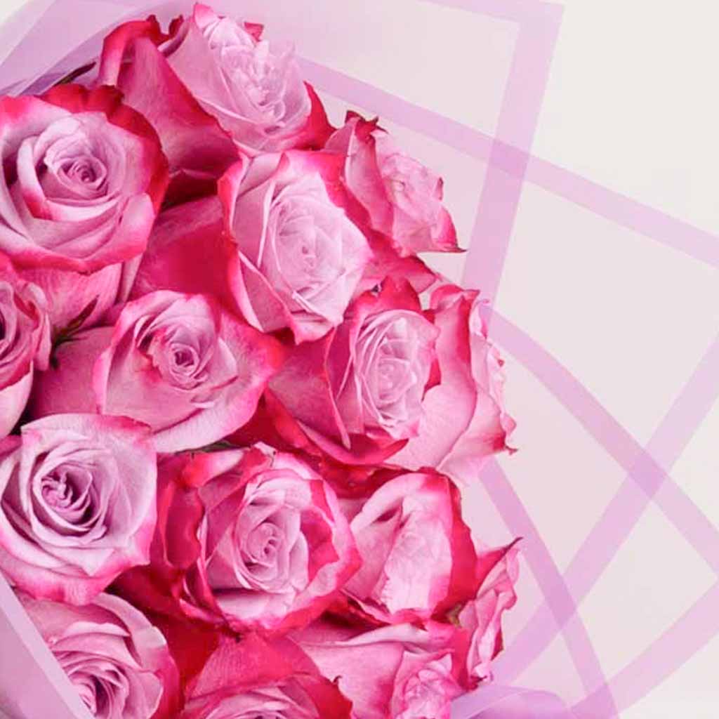 15 Deep Purple Rose Bouquet