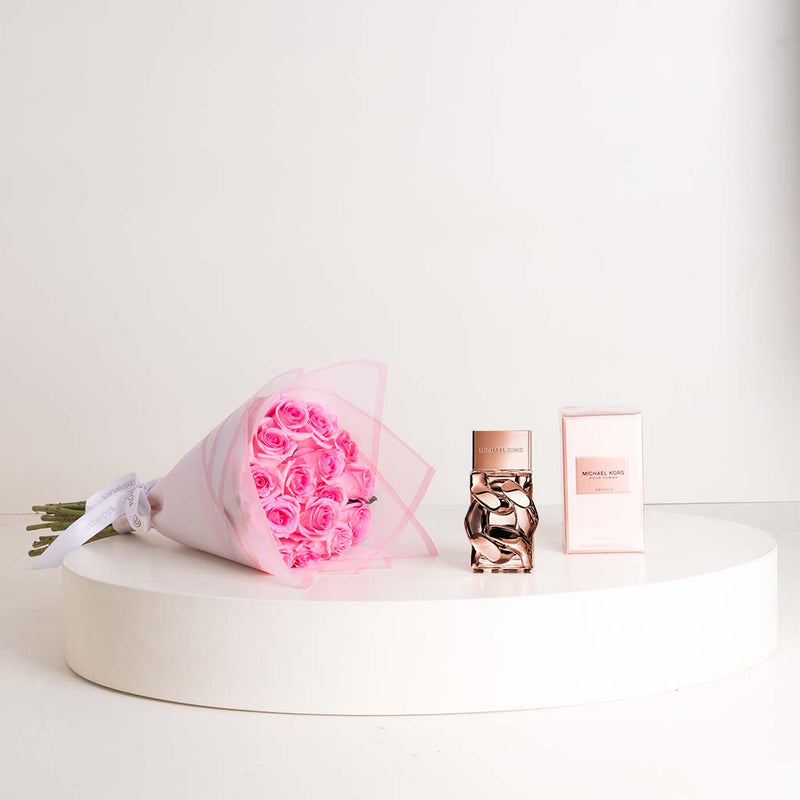 Michael Kors Pour Femme Absolu Eau de Parfum 100ml & 15 Revival Roses Hand Bouquet