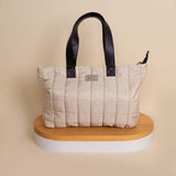 Pavo Tote Bag Handbag - Beige