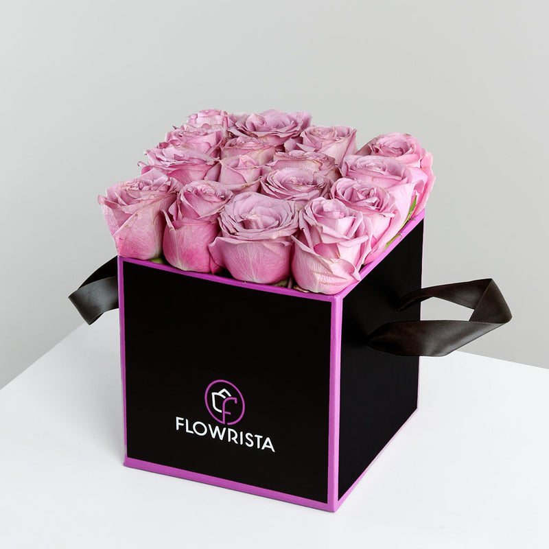 Box of Purple Roses