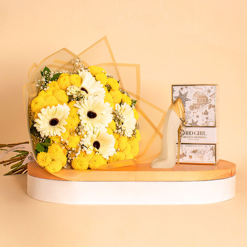 Carolina Herrera Good Girl with Chrysanthemum, Gerbera