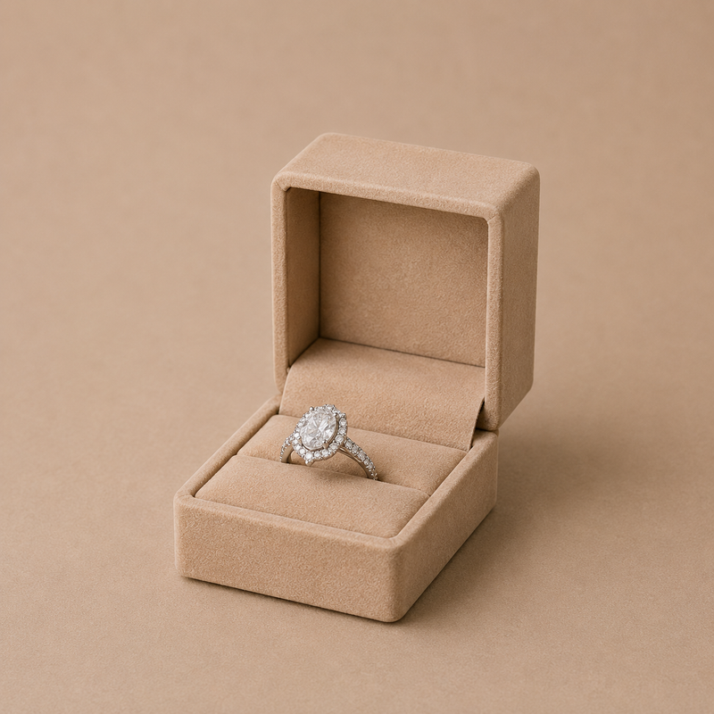 Silvara 3-Stone Ring & Blue Hydrangea Basket