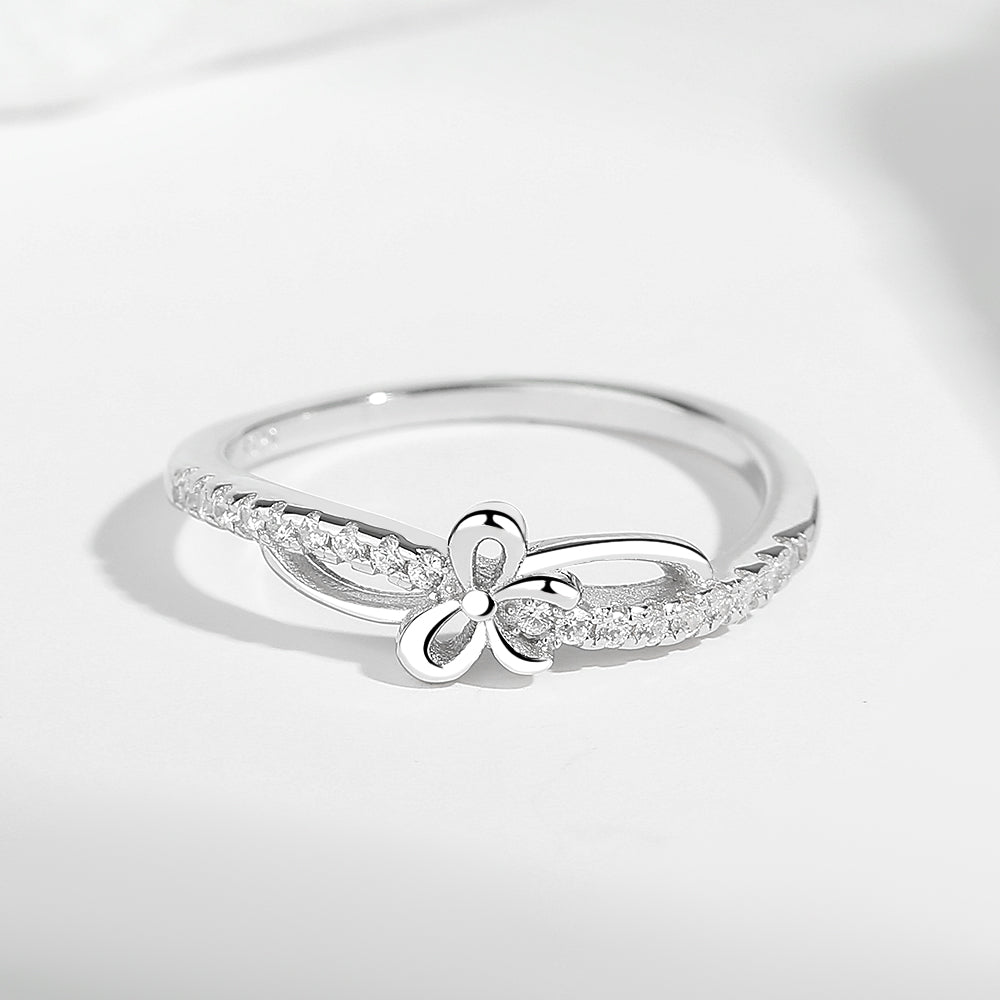 Silvara Butterfly Ring & Pink Hydrangea Basket