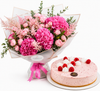 Mister Baker Raspberry Cheesecake & Pink Hydrangea Bouquet – Flowrista