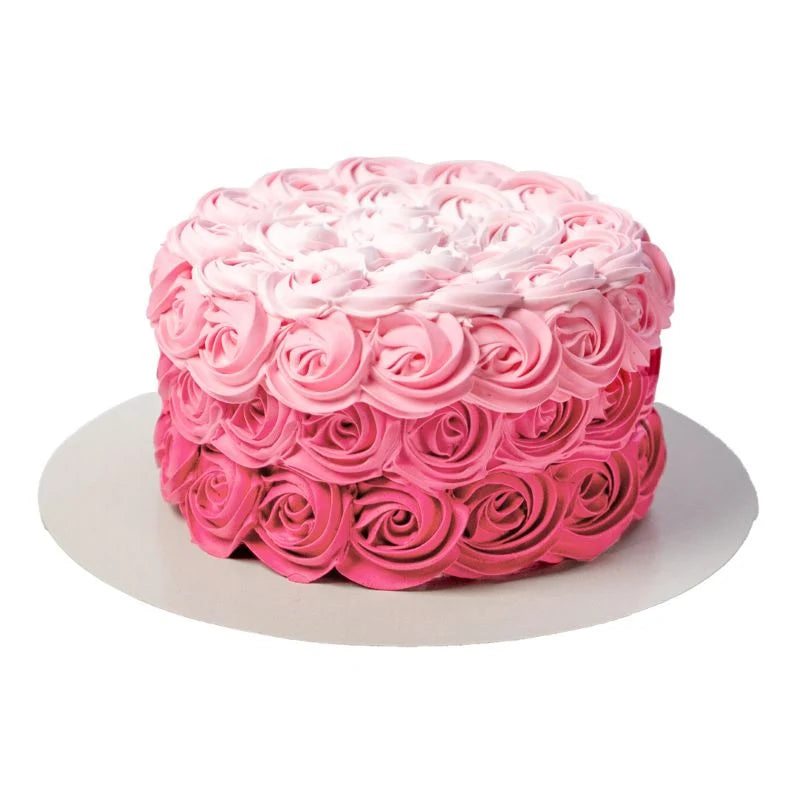 Mister Baker – Pink Spray Roses Bouquet & Rose Swirl Cake