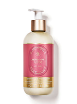 Heirloom Rose body lotion bottle on a white background