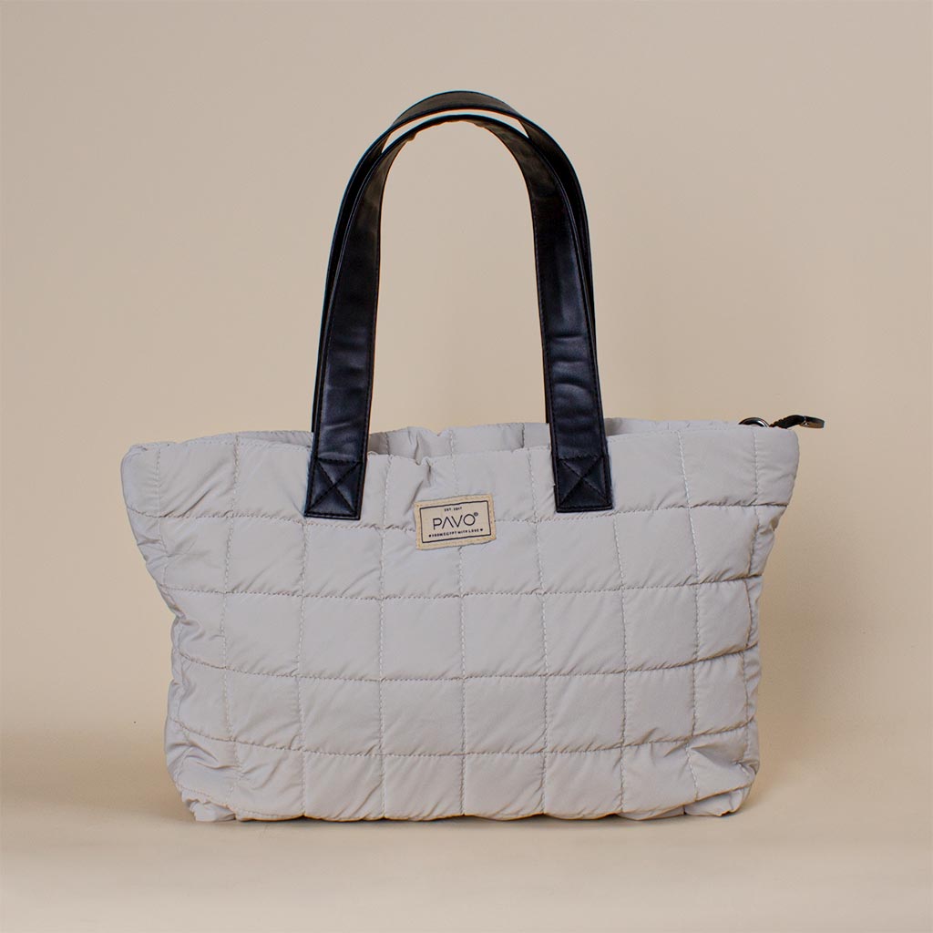 Pavo Tote Bag Handbag - Grey