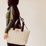 Pavo Tote Bag Handbag - Grey