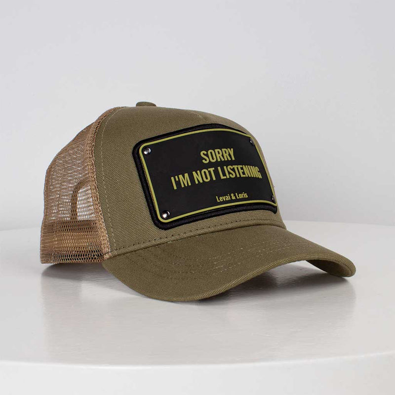 Levai & Loris Sorry I’m Not Listening unisex cap