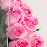 12 Pink Roses Bag and Patchi 1kg