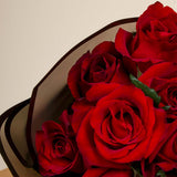 Markiz Shine Earrings with Red Roses