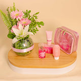 Essentials Summer Breeze Barbie Glitter Pouch | Glass Vase with Gerbera and Lily