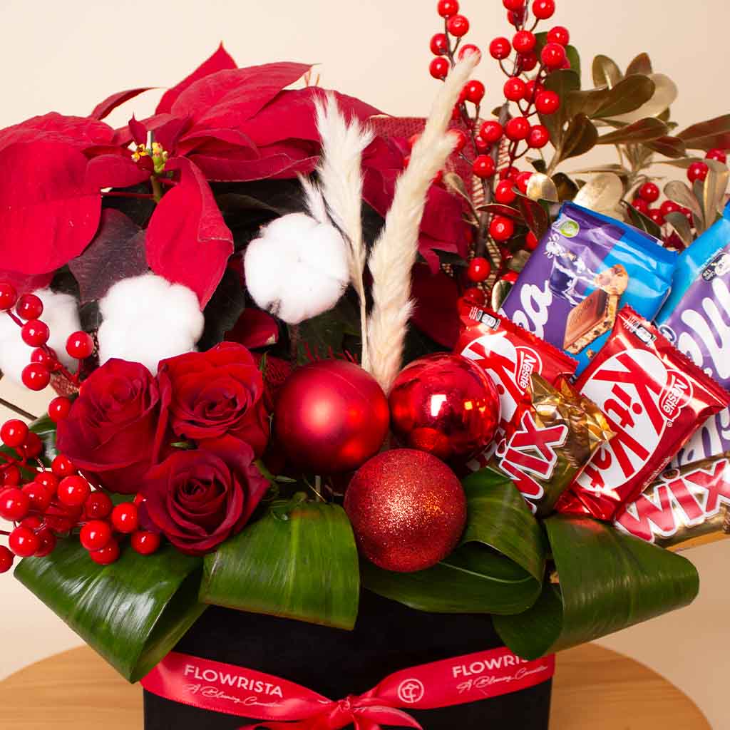 Happy New Year Floral & Chocolate Box
