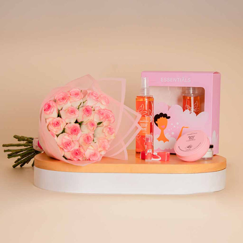 Wild Berries Hydration Trio Essentials Butter Splash Set | Light Pink Bouquet