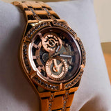Guess Multi-function watch with crystal detail
