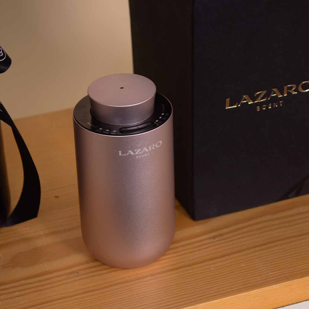 Lazaro Z1 Car Scent Diffuser rose gold And 20 Orange Roses