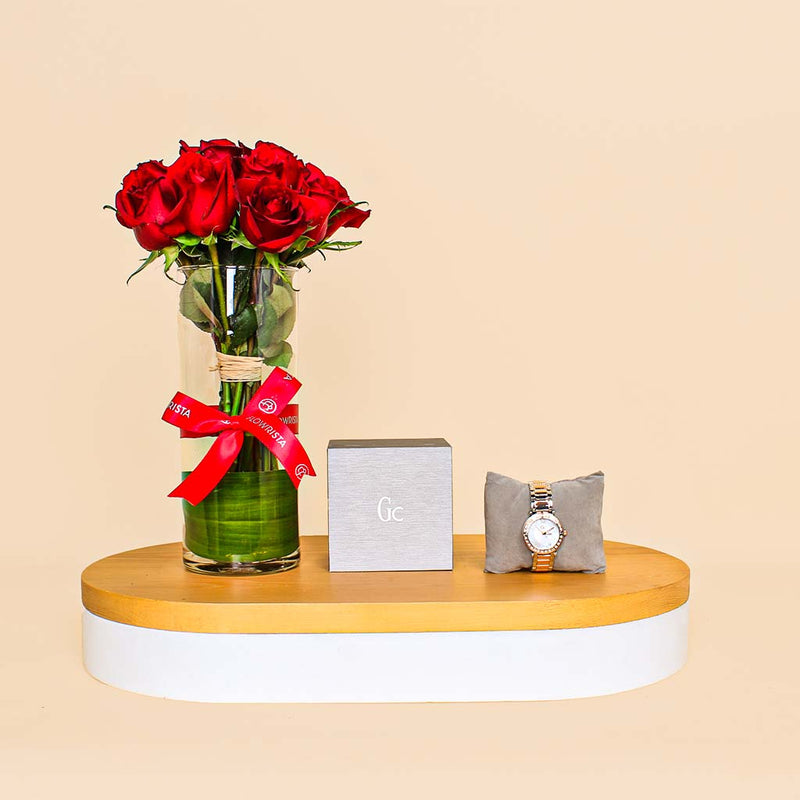 Gc Lady Legacy Watch for Lady | Love Red Rose Vase