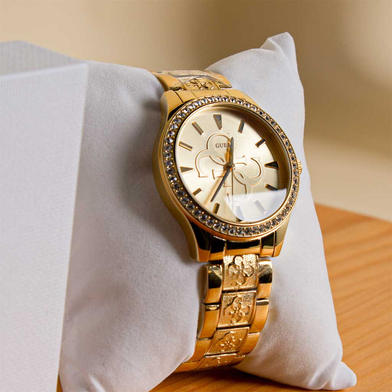 Guess Women Gold Toned Analogue Watch W1280L2