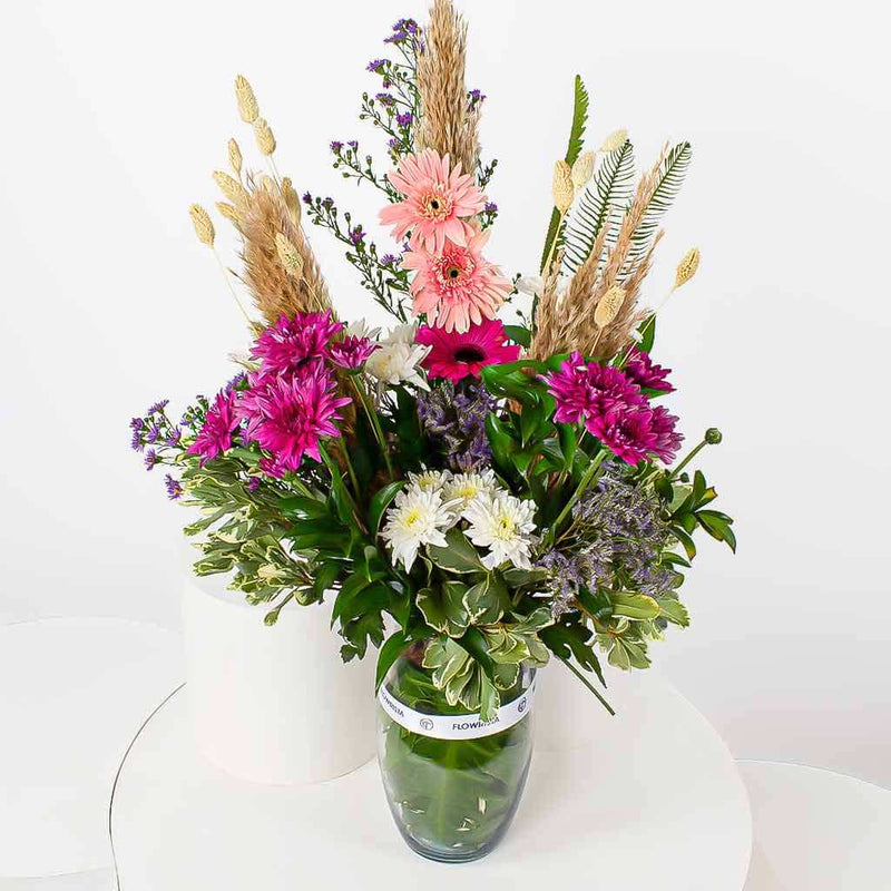 Gerbera & Chrysanthemum Flower Vase