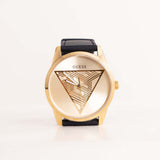GUESS Mens Black & Gold Tone Multi-Function Watch & Red Roses Bouquet