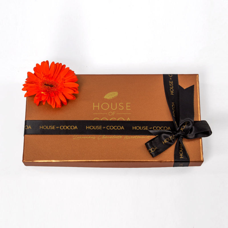 House of Cocoa Chocolate Box 32pieces and Gerbera
