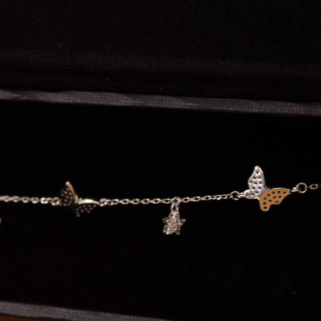 Markiz Sterling Silver Butterfly Barcelet