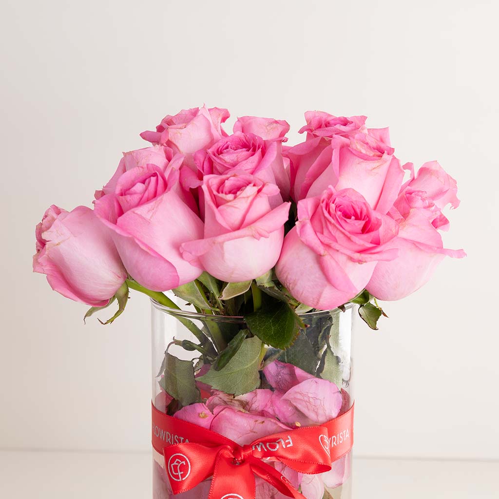 Bubblzz Strawberry Care, Chocolate, Perfume, Candle & Pink Roses Bundle