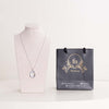 Felizmoda Two-Circle Silver Pendant Necklace