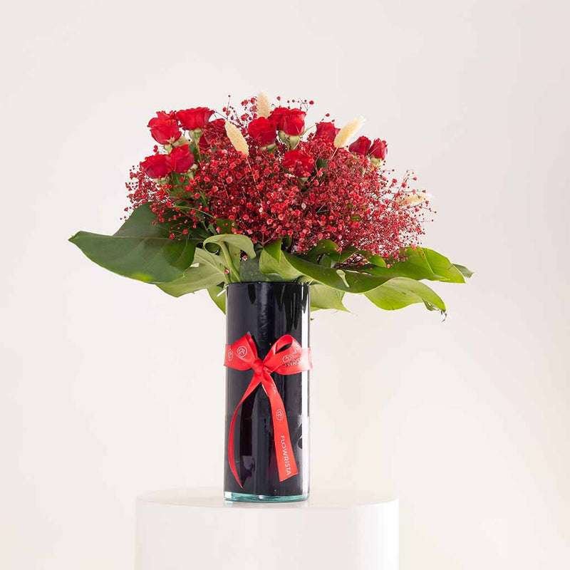 Scarlet Poise Vase