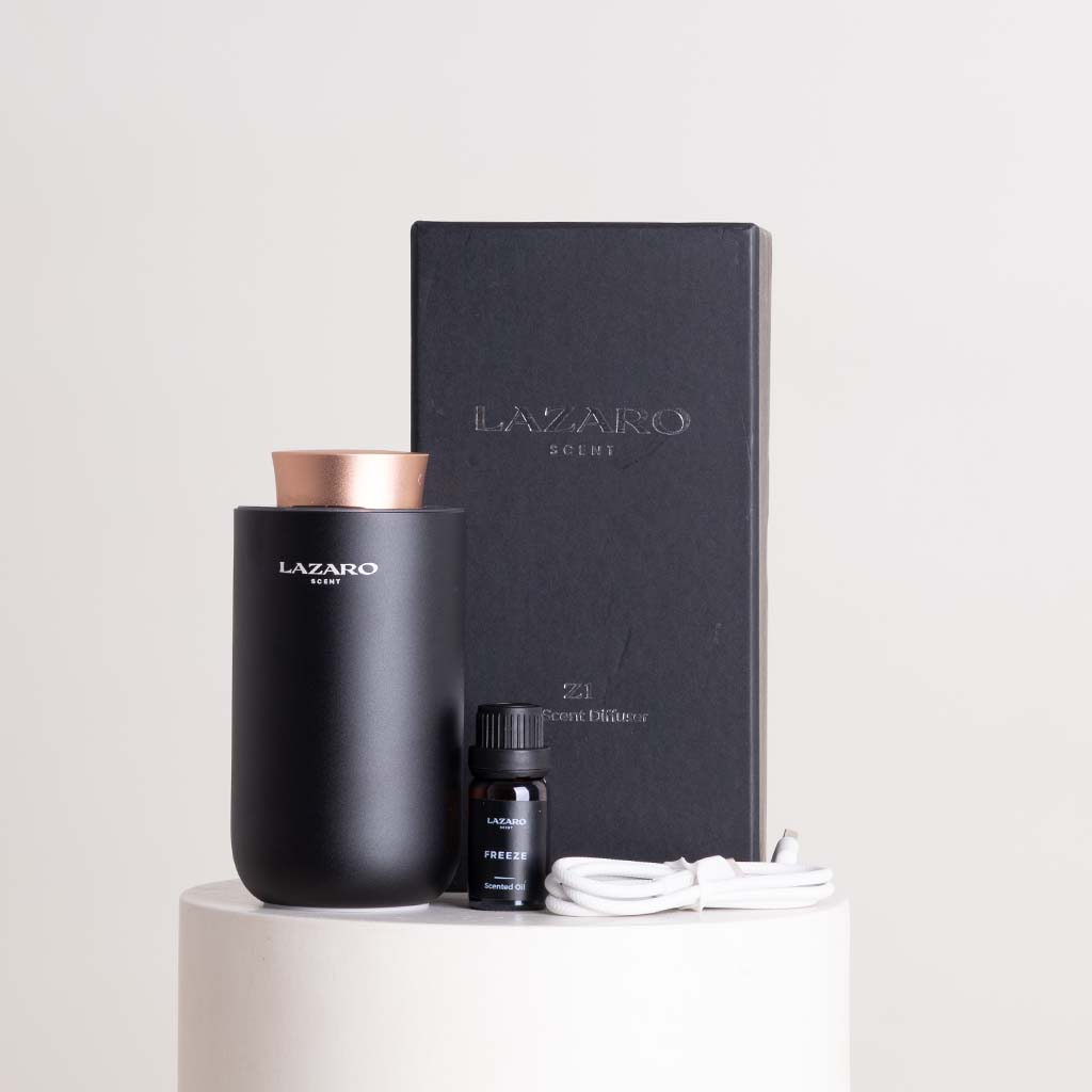 Lazaro Car Diffuser & Pink Roses Bouquet