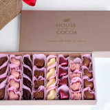 House of Cocoa Chocolate Box 32pieces and 20 red roses