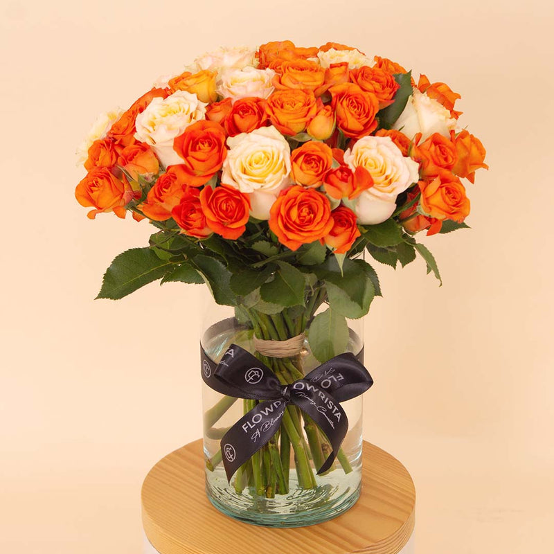 Flowrista | Bouquet of Simon & Orange Roses