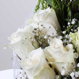 Romantic White & Purple Blooms Bouquet