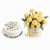 Cleaned Sugar Sweet cartoon cake and Flowrista yellow roses box