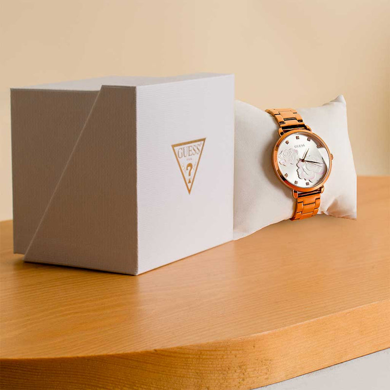 Guess Women’s Watch And 15 Romantic Bouquet